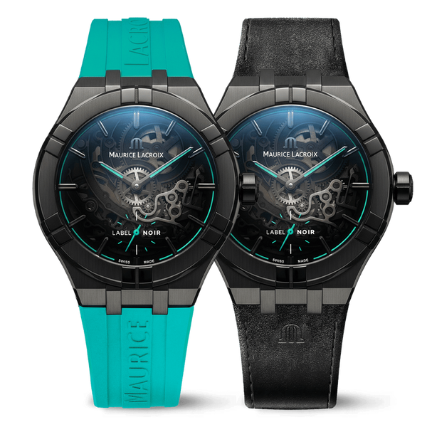 "AIKON AUTOMATIC SKELETON 45MM LABEL NOIR" AI6028-DLB0B-030-H.