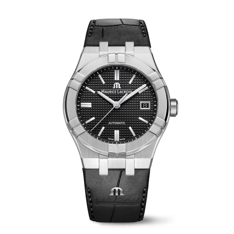 "AIKON AUTOMATIC DATE 39MM"AI6007-SS001-330-1