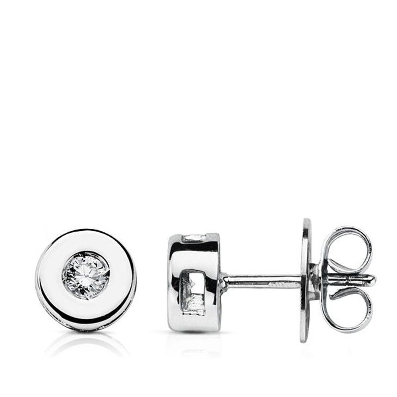 1683-1  pendientes oro blanco chaton