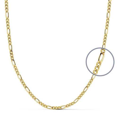 18k cadena cartier oro amarillo 40cm hueca 2 mm