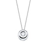 18k gargantilla oro blanco chaton diamante 0.150 qts. g-vs2 cadena 42cm