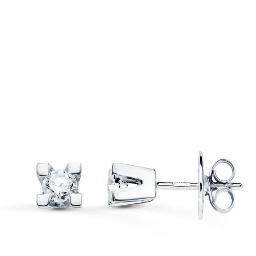 18k pendientes oro blanco brillantes 0.20qtes si-h cierre presion