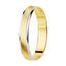 21000200 Alianza oro 18 Quilates bicolor biselada