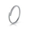 25031159100 Anillo oro blanco de 18 Quilates y diamantes.