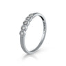 25421109100. Anillo oro blanco 18 Quilates y diamantes en bisel redondo.