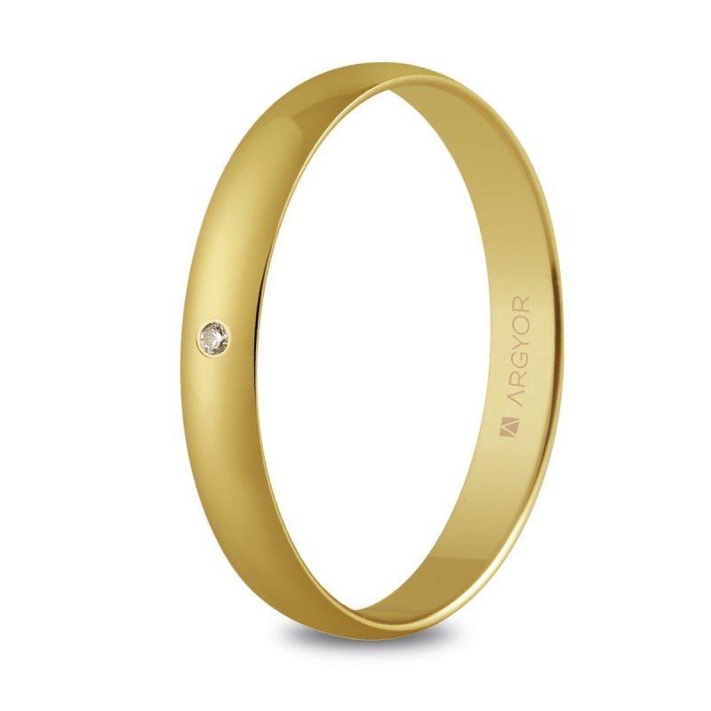 50302D. Alianza de oro de 18 Quilates