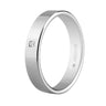 5B40150P. Alianza de oro blanco de 18 Quilates