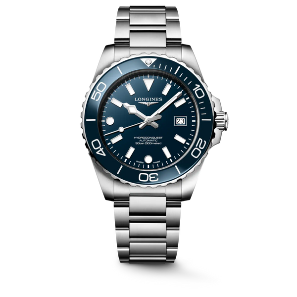 HYDROCONQUEST - L3.779.4.96.6 Reloj automático, Ø 39.00 mm, acero inoxidable y cerámica, L3.779.4.96.6