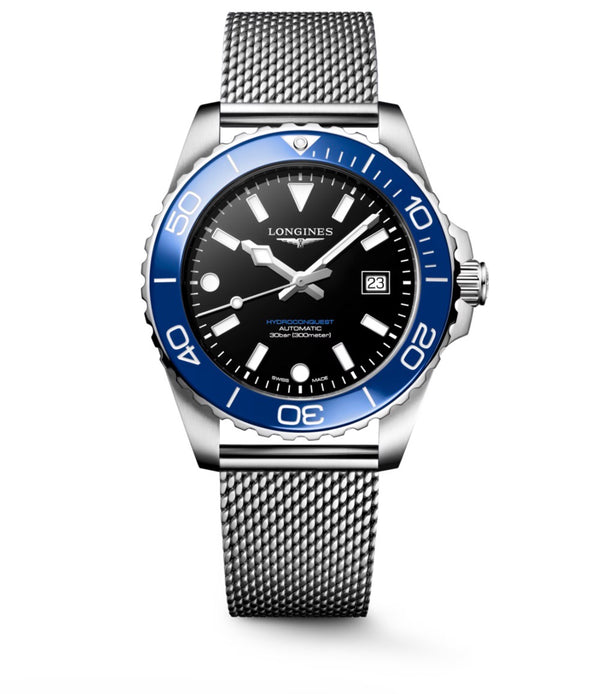 HYDROCONQUEST - L3.779.4.90.6 Reloj automático, Ø 39.00 mm, acero inoxidable y cerámica, L3.779.4.90.6