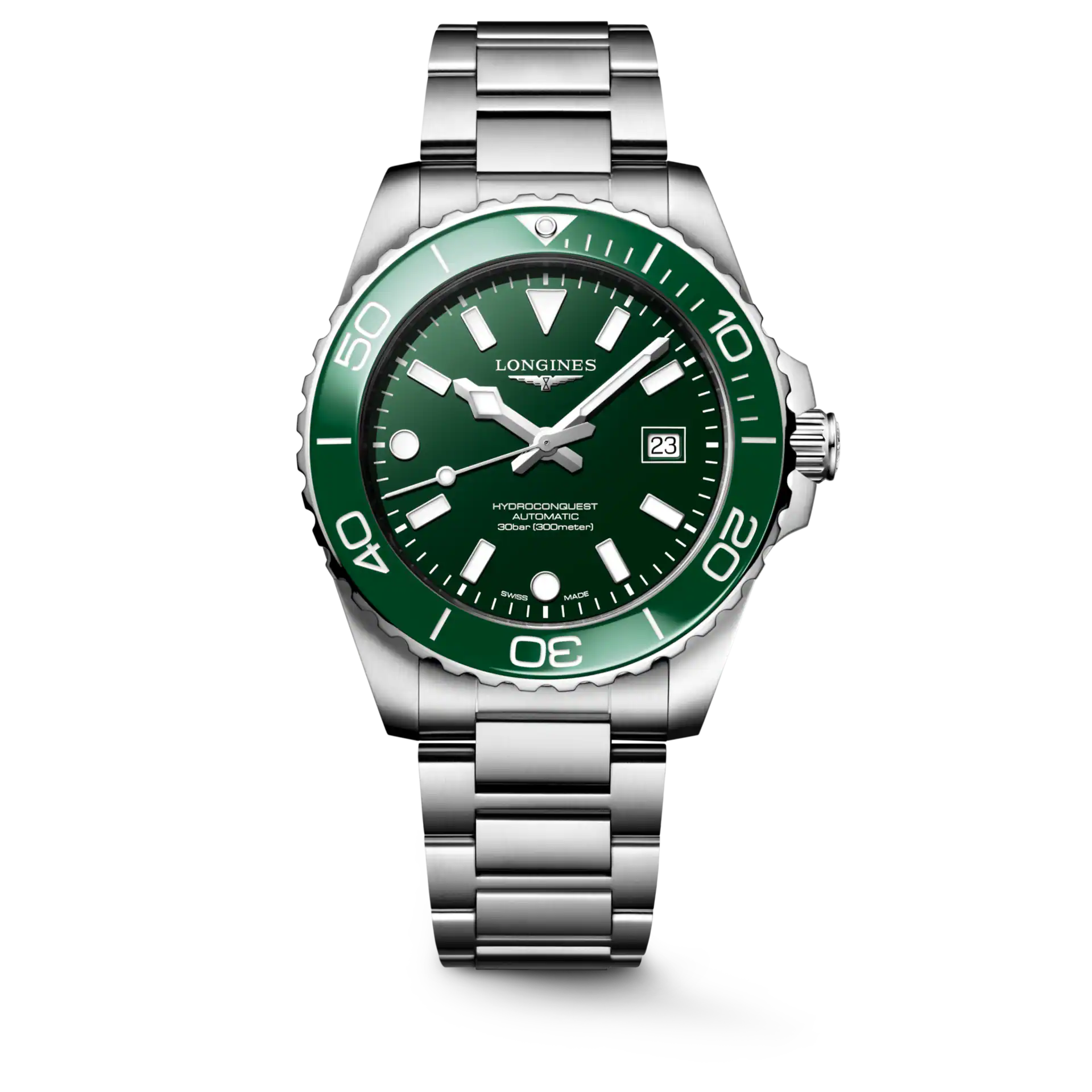 HYDROCONQUEST - L3.779.4.06.6 Reloj automático, Ø 39.00 mm, acero inoxidable y cerámica, L3.779.4.06.6