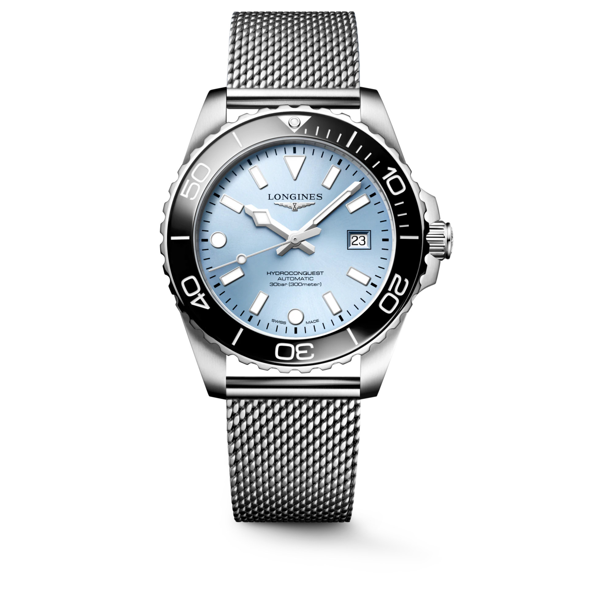 HYDROCONQUEST - L3.779.4.99.6 Reloj automático, Ø 39.00 mm, acero inoxidable y cerámica, L3.779.4.99.6