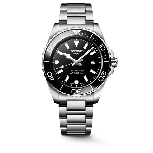 HYDROCONQUEST - L3.788.4.56.6 Reloj automático, Ø 42.00 mm, acero inoxidable y cerámica, L3.788.4.56.6