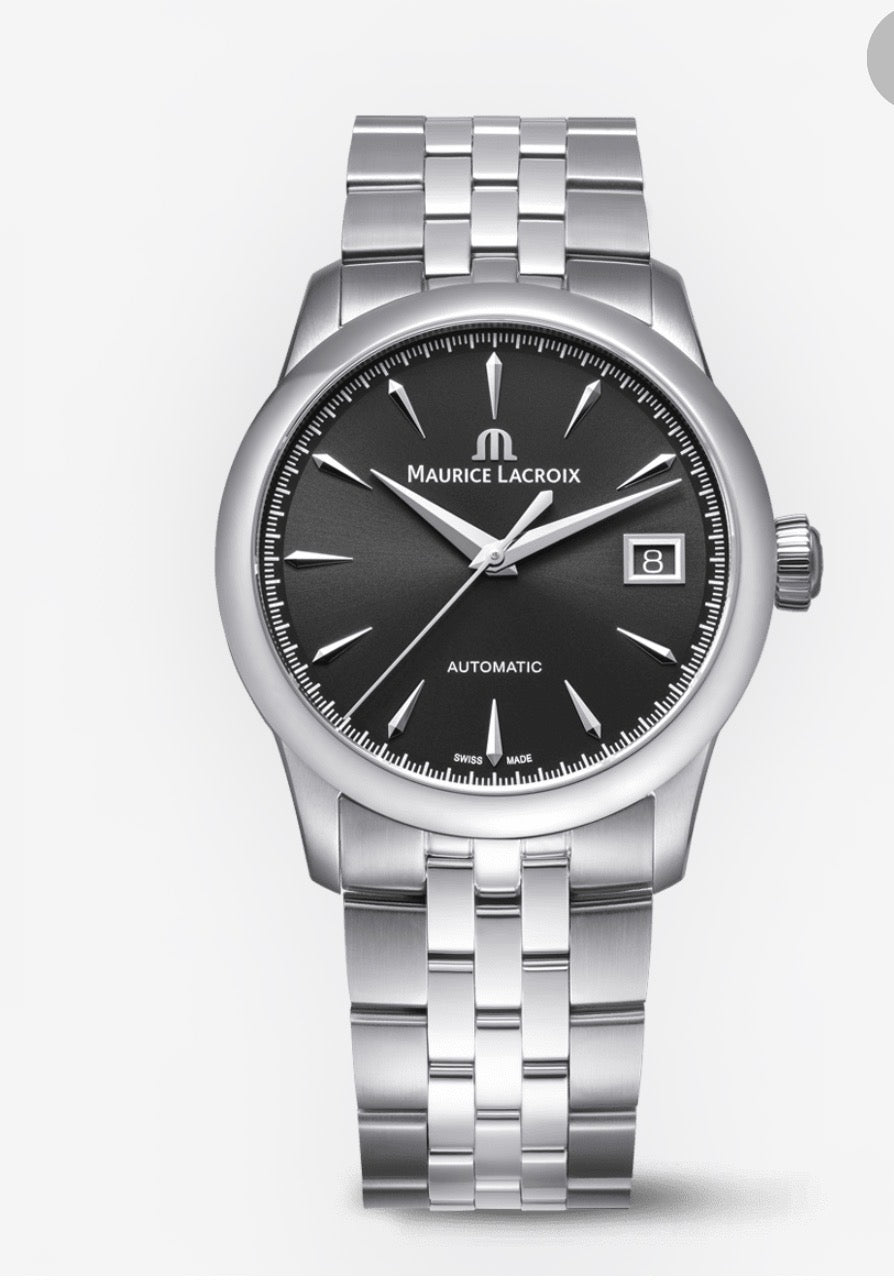 Maurice Lacroix 1975 Quartz 39mm Negro Correa 756009-SS002-330-2.