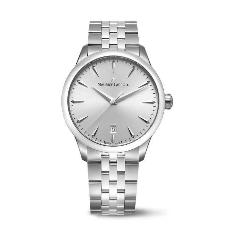 Maurice Lacroix 1975 Quartz 39mm Plata Brazalete 756009-SS002-130-1