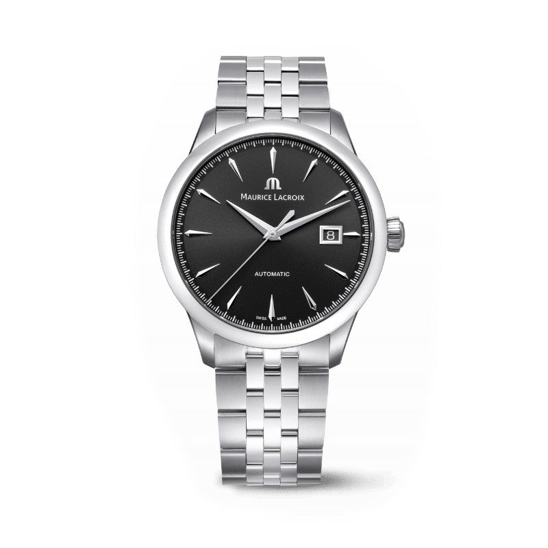 Maurice Lacroix 1975 Automatic 40mm Negro Correa 756008-SS002-330-2