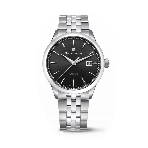 Maurice Lacroix 1975 Automatic 40mm Negro Correa 756008-SS002-330-2