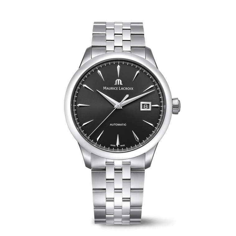 Maurice Lacroix 1975 Automatic  756008-SS002-330-1 40mm Negro Brazalete