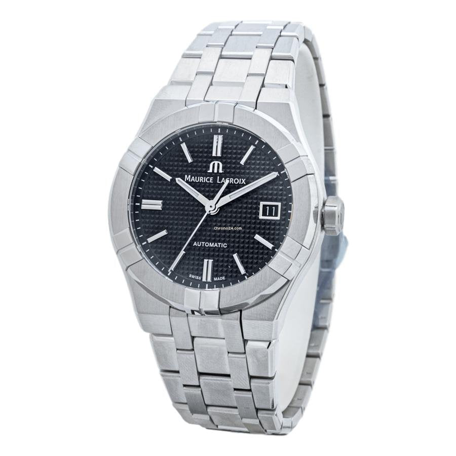 MAURICE LACROIX Pontos Automatic  pt6007-ss002-330-1  Negro / Acero 42mm