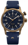MAURICE LACROIX Pontos S Diver Bronce Azul  / pt6248-brz0b-430-4  Caucho Azul + Piel