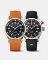 MAURICE LACROIX Pontos S Diver Negro pt6248-ss00l-330-j  / Caucho Naranja + Set