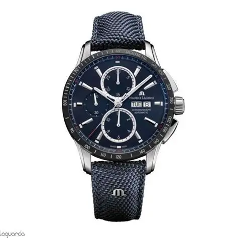 MAURICE LACROIX Pontos S Chronograph Azul pt6038-ssl24-430-4  / Nylon