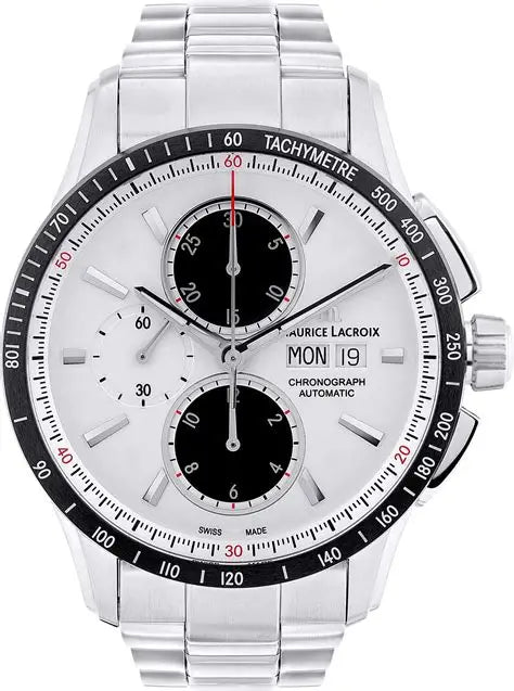 MAURICE LACROIX Pontos S Chronograph Blanco pt6038-ssl22-130-1  / Acero