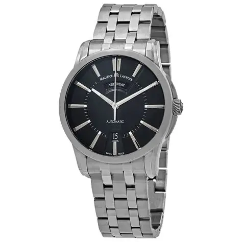 MAURICE LACROIX Pontos Day-Date Negro  pt6158-ss002-33e  / Acero