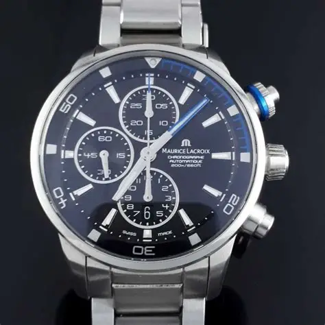 MAURICE LACROIX Pontos Chronograph Azul pt6008-ss001-430-1  / Piel Azul