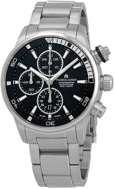 MAURICE LACROIX Pontos Chronograph Negro  pt6008-ss002-330-1 / Acero