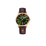 MAURICE LACROIX Pontos Day-Date Bronce Verde pt6158-bz101-43e  / Piel Marrón