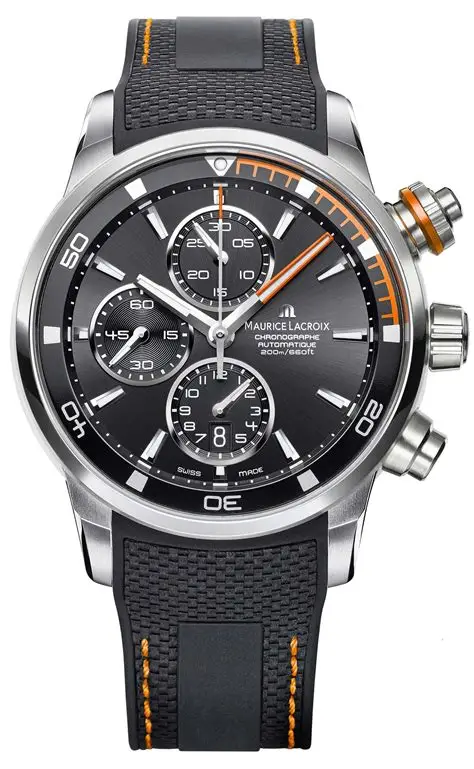 MAURICE LACROIX Pontos Chronograph Gris / Piel pt6008-ss001-230-1