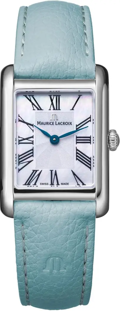 MAURICE LACROIX Fiaba Square fa1205-ss001-160-1 Nacar Blanco Piel Azul