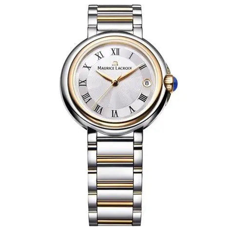 MAURICE LACROIX Fiaba  fa1003-ss001-160-1  Nacar Blanco Piel Azul 28mm