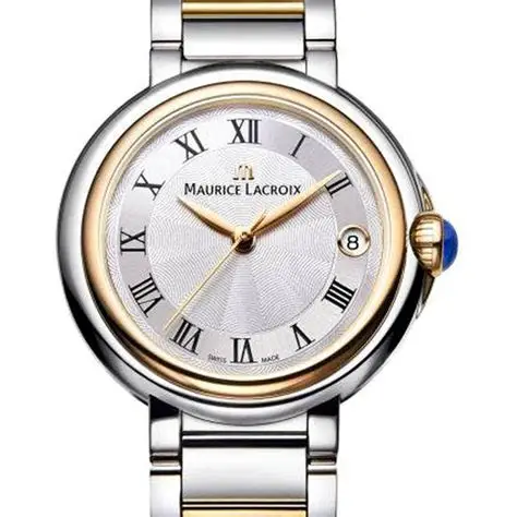 MAURICE LACROIX  Fiaba Plateado Romano  fa1004-ss001-110-4  Piel Marrón 32mm