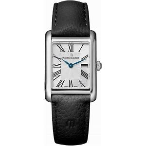 MAURICE LACROIX Fiaba Plateado Romano Piel Negra  fa1003-ss001-110-1  28mm