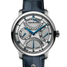 MAURICE LACROIX 1975  Master Grand Date  mp6538-ss001-110-2  Retrograde Plateado Retrograde Piel Negra