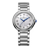 MAURICE LACROIX 1975 Quartz 33mm  fa1004-ss002-160-2 Nacar Blanco Diamantes Piel Azul