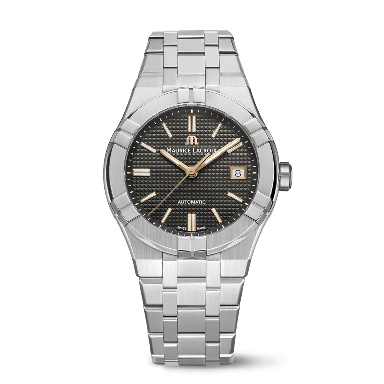 "AIKON AUTOMATIC DATE 39MM" AI6007-SS002-331-1
