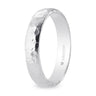 Alianza de boda 3,5 mm martellato fino oro blanco (5B35556)