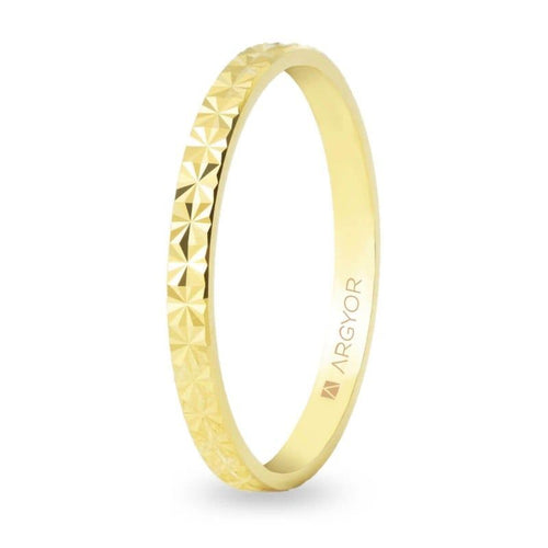 Alianza de Boda de oro diamantada (A18567J20)