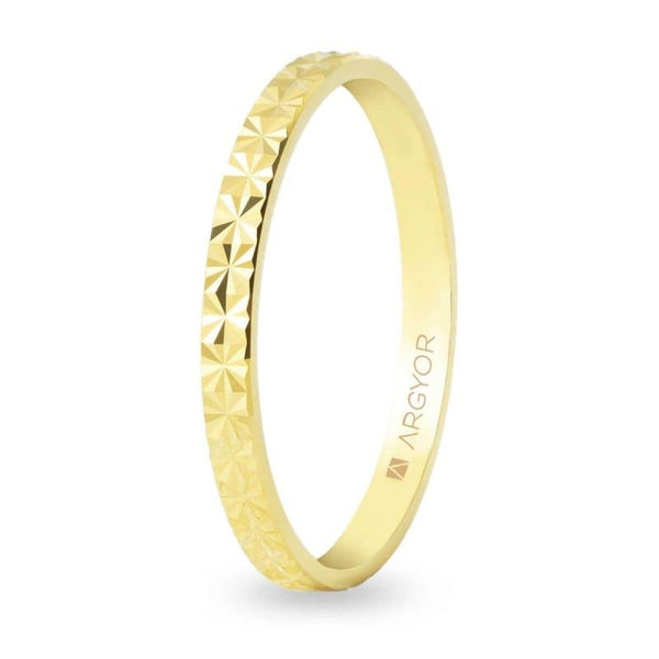 Alianza de Boda de oro diamantada (A18567J20)