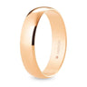 Alianza de boda oro rosa media caña 5 mm (R50RP00)