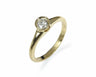 Anillo solitario de diamante