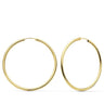 Pendientes aros Redondos Lisos Ligeros 43 X 2 Mm.