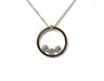 colgante con 3 dimanes en aro 806075