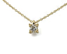 colgante solitario de diamantes