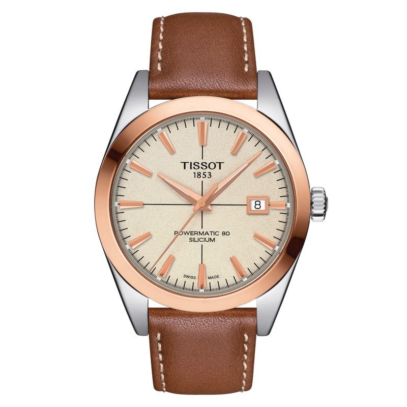 gentleman powermatic 80 silicium solid 18k gold bezel