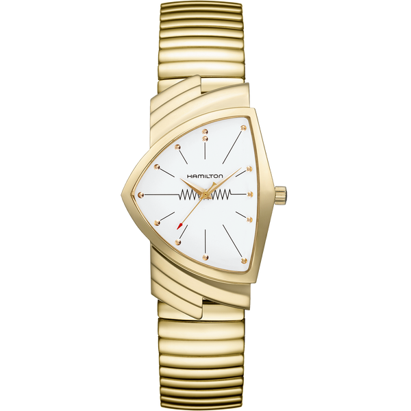 Hamilton Ventura Gold Quartz 32x50mm