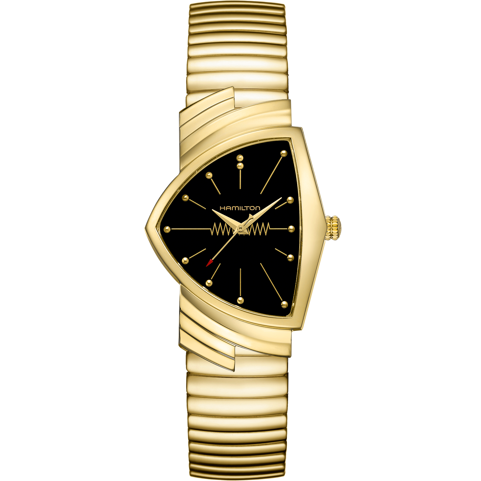 Hamilton Ventura Gold Quartz 32x50mm