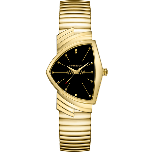 Hamilton Ventura Gold Quartz 32x50mm